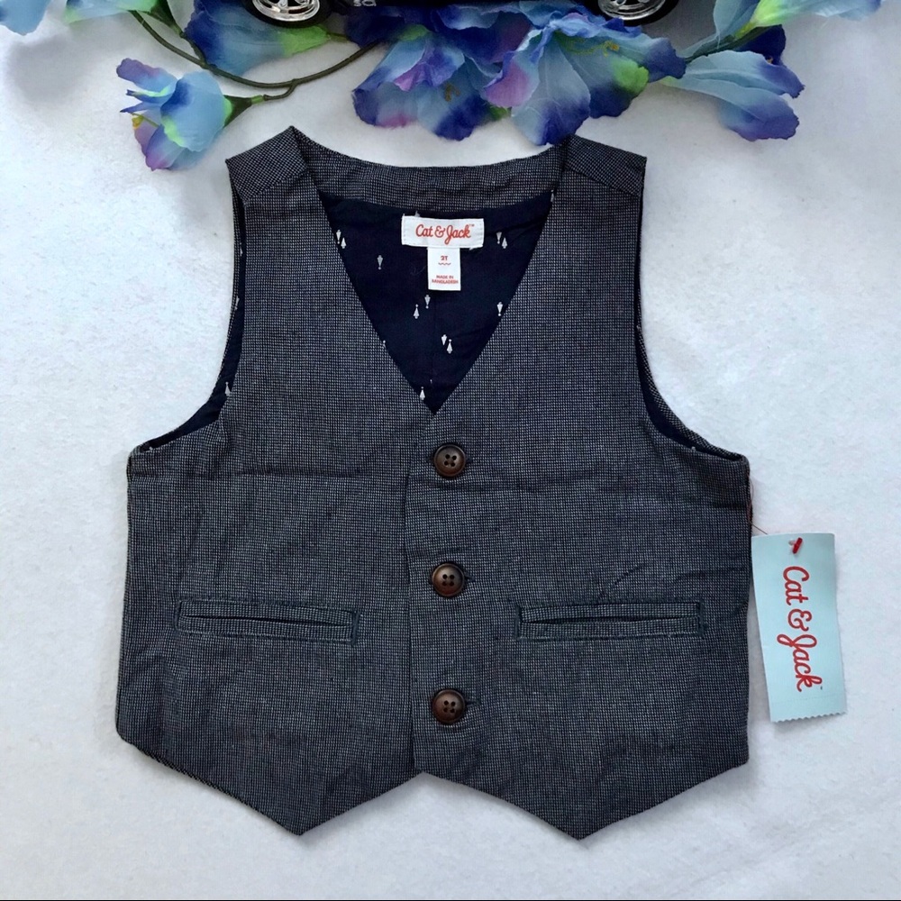 Cat & Jack NWT Sweater and Vest Bundle Boys 2T - Picture 6 of 11